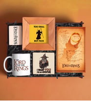 The Lord Of The Rings Defter ve Çerçeveli Ahşap Hediye Set 