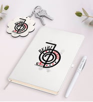 BK Gift Kişiye Özel Reiki Uzmanı Beyaz Defter Kalem ve Anahtarlık Hediye Seti-1 (Model 1)