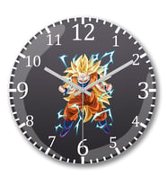 Goku Homao Duvar Saati Bombeli Gercek Cam