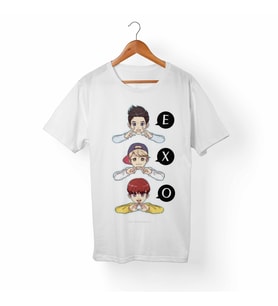 Exo Çocuk Beyaz Tişört