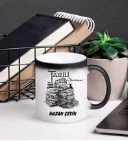 Tarih Öğretmeni Kupa Bardağı Sihirli (Beyaz)