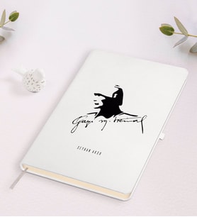 BK Gift Kişiye Özel Atatürk Temalı Beyaz Defter-27