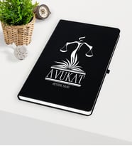 BK Gift Kişiye Özel Avukat Temalı Siyah Defter - 5