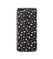 Leopar Tasarımlı Süper Şeffaf Silikon Telefon Kılıfı Huawei P Smart 