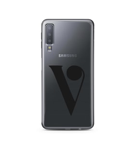 Samsung A7 (2018) Harf Tasarımlı Telefon Kılıfı V-Harfi 