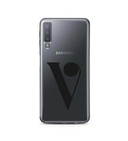 Samsung A7 (2018) Harf Tasarımlı Telefon Kılıfı V-Harfi 