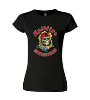 Motosiklet - Spitfire Siyah Bayan Tshirt