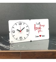 I Will Always Love You Ahşap Masa Saati