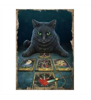 Tablomega Tarot Falı Bakan Kedi Mdf Tablo