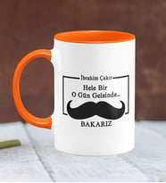 BK Gift Kişiye Özel Babalar Günü Temalı Turuncu Kupa Bardak 31375t