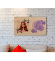 BK Gift Kişiye Özel İsimli Fotoğraflı Kadınlar Günü Otantik Ahşap Palet Tablo-11