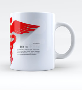 BK Gift Kişiye Özel Mesleki Doktor Kupa Bardak  5