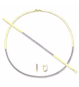 Oval Düğün Takım 24,13 Gram 2 Sıra İki Renkli 14 Ayar Altın (Çok Renkli)