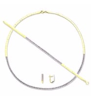 Oval Düğün Takım 24,13 Gram 2 Sıra İki Renkli 14 Ayar Altın (Çok Renkli)