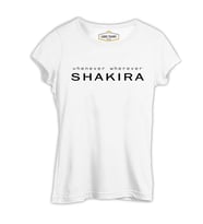 Shakira - Whenever Beyaz Kadın Tshirt