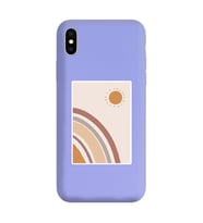 Lila Lansman Telefon Kılıfı Iphone X