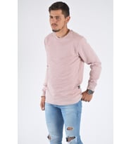 Erkek Bisiklet Yaka Basic Sweatshirt 20Y-5200313 Pembe