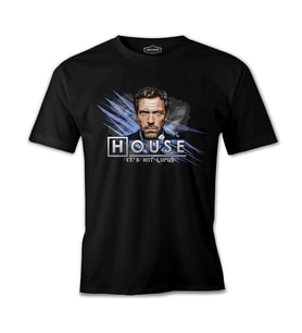 House - It's Not Lupus Siyah Erkek Tshirt