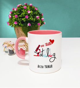 Mesajlı Patolog Tasarımlı Kişiye Özel Patolog Kupa Bardak Pembe