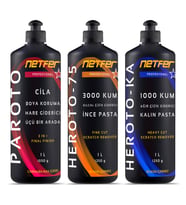 Netfer 3'lü İnce Kalın Pasta Cila Set - 3x1 L