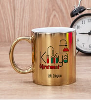 Kimya Öğretmeni Gold Kupa Bardak