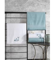 Cotton Box %100 Pamuk Hamam Havlu Seti Colorful Mint-Beyaz