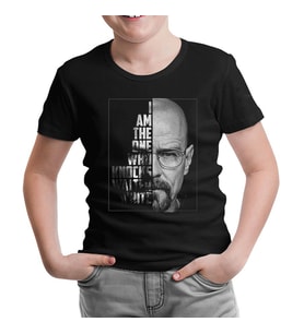 Breaking Bad - Who Knocks Walter White Siyah Çocuk Tshirt