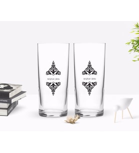BK Gift Kişiye Özel Renkli Baskılı İsimli İkili Rakı Bardağı Seti-110 (Beyaz)