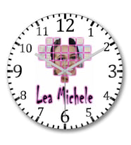 Lea  Michele Duvar Saati Bombeli Gercek Cam