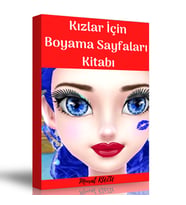 Kızlar İçin Boyama Sayfaları Kitabı