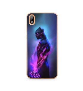 Black Panter Tasarım Süper Şeffaf Silikon Telefon Kılıfı Huawei Y5 2019