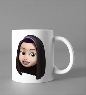 Emoji Kız Stiker Kupası