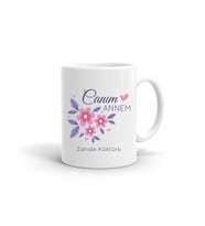 Canım Annem İsme Özel Kupa (Beyaz)