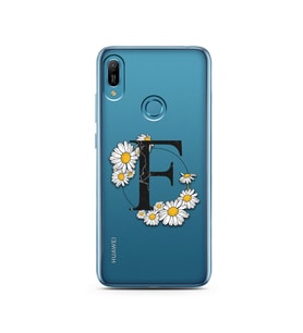 Papatya Harf Tasarım Süper Şeffaf Silikon Telefon Kılıfı Huawei Y6 Prime (2019) 