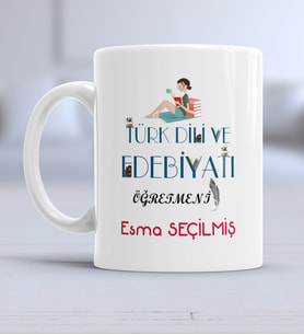 Türk Dili ve Edebiyatı Öğretmeni Kupa Bardak
