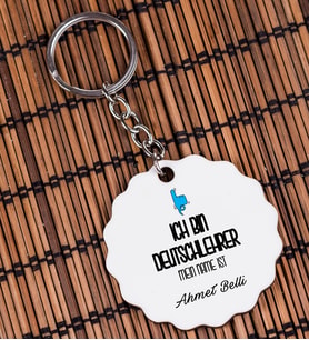 Erkek Almanca Öğretmeni Anahtarlık