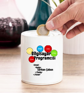 Bilgisayar Programcısı Kişiye Özel Kumbara