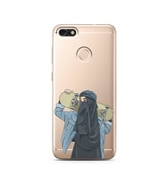 Kaykay Kız Tasarım Süper Şeffaf Silikon Telefon Kılıfı Huawei P9 Lite 2017 Mini 