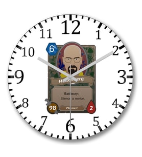 Breaking Bad Hearthstone Duvar Saati Bombeli Gercek Cam