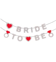 Bride To Be Banner, 3,50 mt, Gümüş (STD)