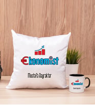 Ekonomist Kare Yastık ve Siyah Kupa Bardak