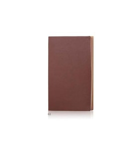 Yumuşak Deri Kapaklı Defter ( 13 x 21 cm ) (Kahverengi)