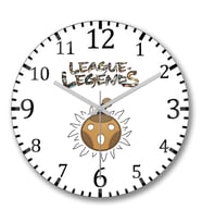League of Legends Bard Duvar Saati Bombeli Gercek Cam