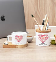 Love Tasarım Hediyelik Fincan Ve Kalemlik İkili Hediye Set
