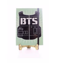 Lastikli Noktalı Sert Kapak Bts Defter