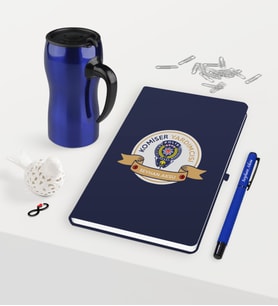 BK Gift Kişiye Özel Komiser Yardımcısı Temalı Lacivert Defter Kalem Termos Mug Seti - 1 (Model 1)