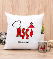 Aşçı Yastık ve Silver Kupa Bardak