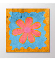 Arty Tablo Pembe Çiçek Tablo (Karışık)