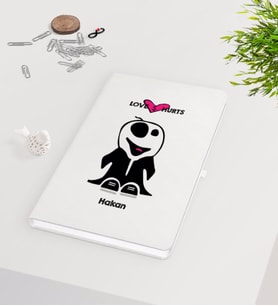 BK Gift Kişiye Özel Sevgililer Günü Beyaz Defter-105