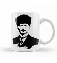 Mustafa Kemal Atatürk Kupa Bardak Porselen